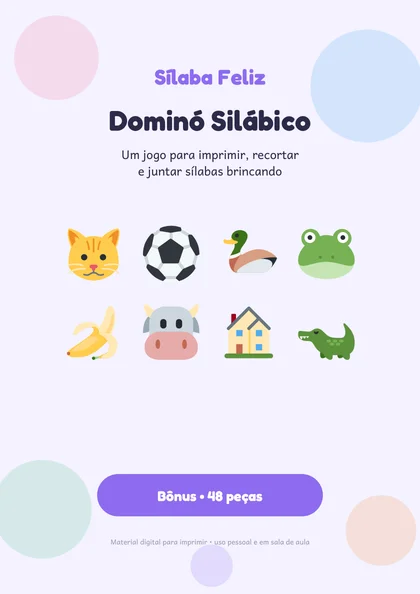 Bônus dominó silábico